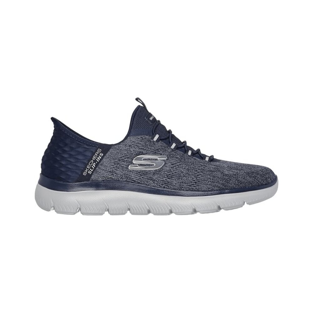 Skechers Men's Summits Key Pace Hands Free Slip-in Comfortable Sneaker - Navy